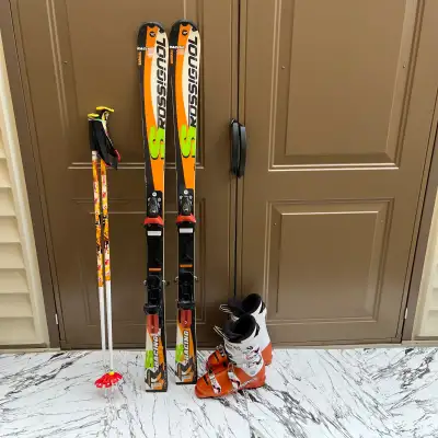 140 Rossignol ski , boots , View more