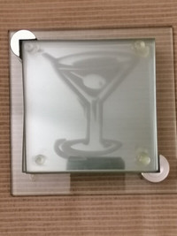 7 Piece Glass Coaster Set