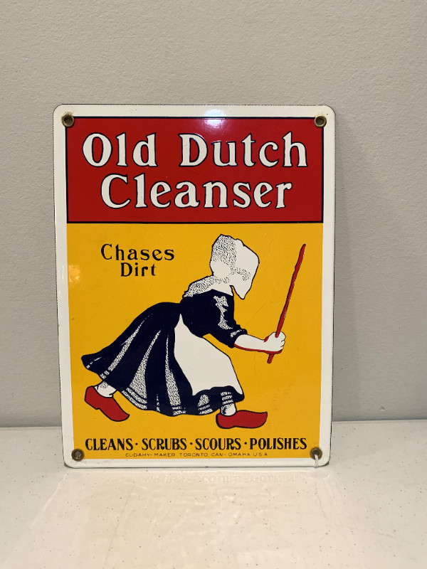 Old Dutch Cleanser Porcelain Sign, p/u Calgary NW in Arts & Collectibles in Calgary