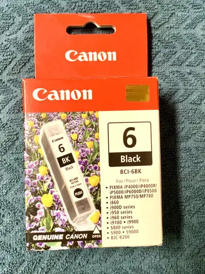 Canon Printer Ink  (BCI-6BK)  - Geniune, View more