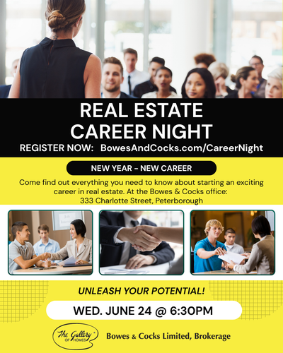 We're looking for good people to join our brokerage. Come on out to our Real Estate Career Night on...