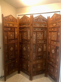 Hand carved Teakwood screens from Thailand 