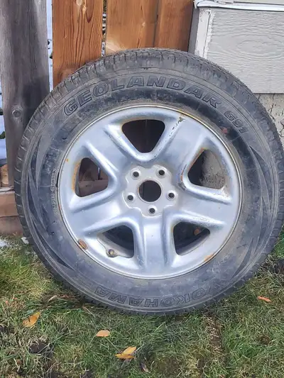 Emergency spare tires for sale like new\nEighty dollars per tire.