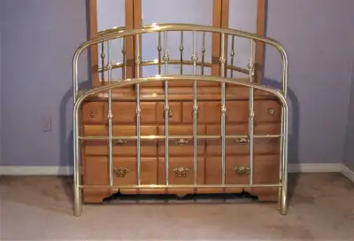 Pure Brass Headboard and Footboard By Pietwood Ltd. Double Size, View more