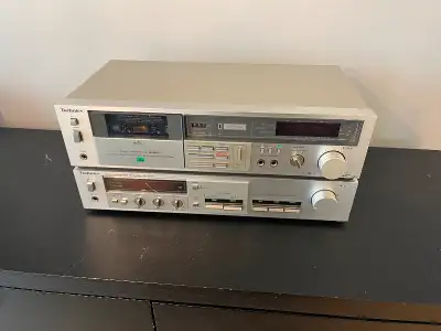 Technics Receiver and cassette player, View more