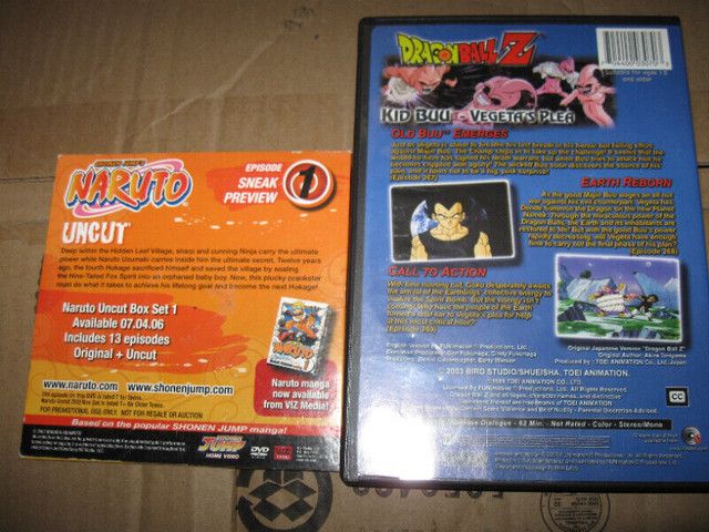 Dragon Ball Z  dvd and Naruto promo dvd-$5 lot in CDs, DVDs & Blu-ray in City of Halifax - Image 2