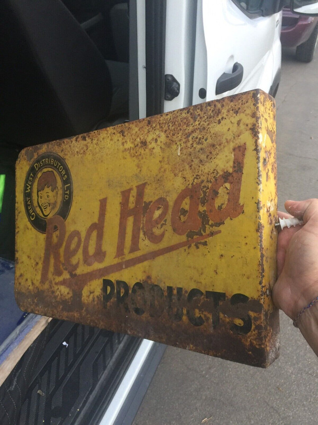 More vintage antique metal signs for sale 306-717-9678 in Arts & Collectibles in Edmonton - Image 4