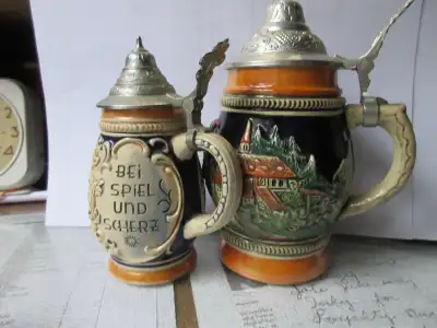2 steins made in Germany