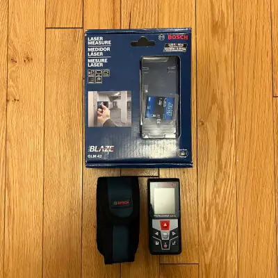 LIKE NEW - Bosch 135 ft. Laser measure, View more