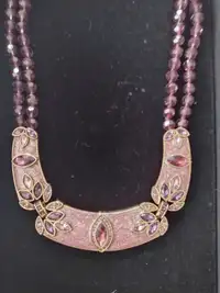 Heidi Daus rose necklace 