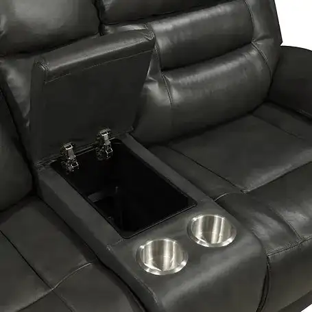 Brand New Air Leather Upholstery Manual Recliner Set Grand Sale in Chairs & Recliners in Kingston - Image 3