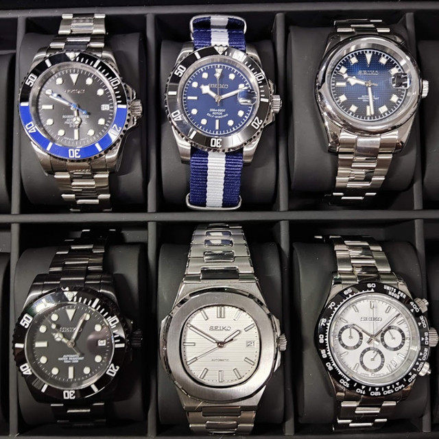 Men's Custom Automatic Watches Seiko Homage Rolex Tudor Omega in Jewellery & Watches in Vancouver