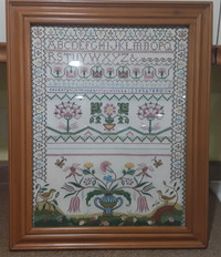 Framed Counted Cross Stitch (1970's)