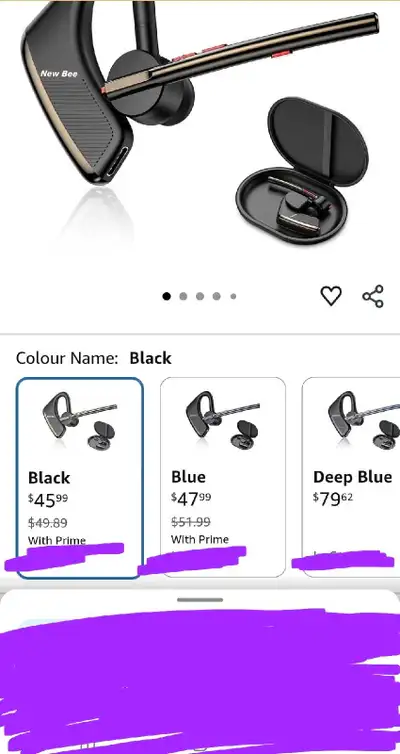 NewBluetooth Headset V5.2 New bee Bluetooth, View more