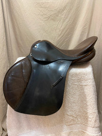 16” Jeffries English saddle for sale