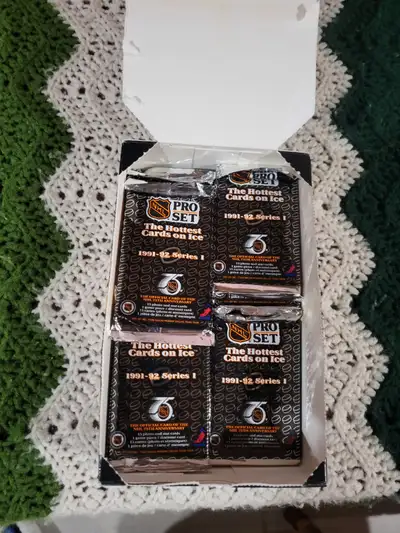 New Sealed Pro Set Hockey Card Packs, View more
