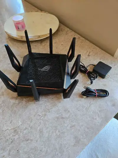 ASUS ROG Rapture WiFi 6 Wireless Gaming Router (GT-AX11000) , View more