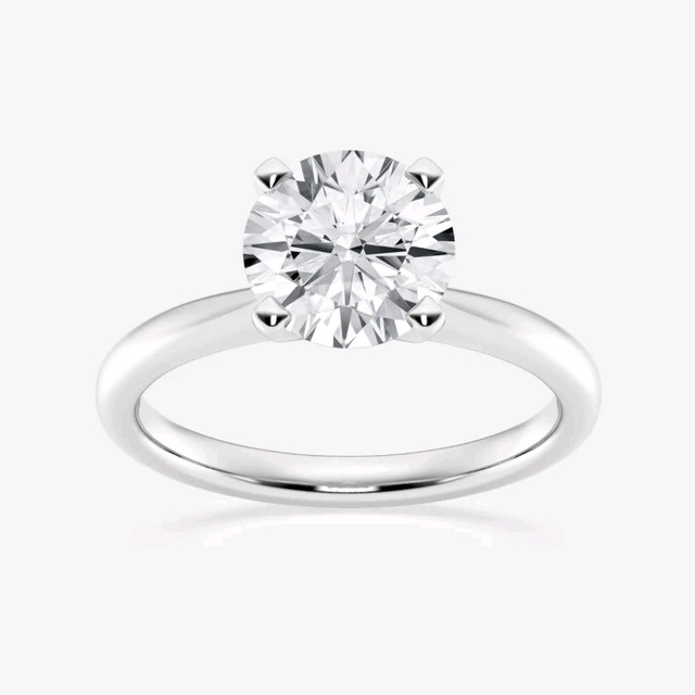 1.50 Ct Round Solitaire Lab Diamond Engagement Ring, G-VS1 in Jewellery & Watches in Belleville