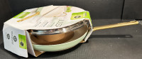 GreenPan 12" Ceramic Surface Non-Stick Frypan With Lid - New