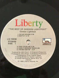GORDON LIGHTFOOT 1980 'BEST OF' ALBUM (no cover sorry)