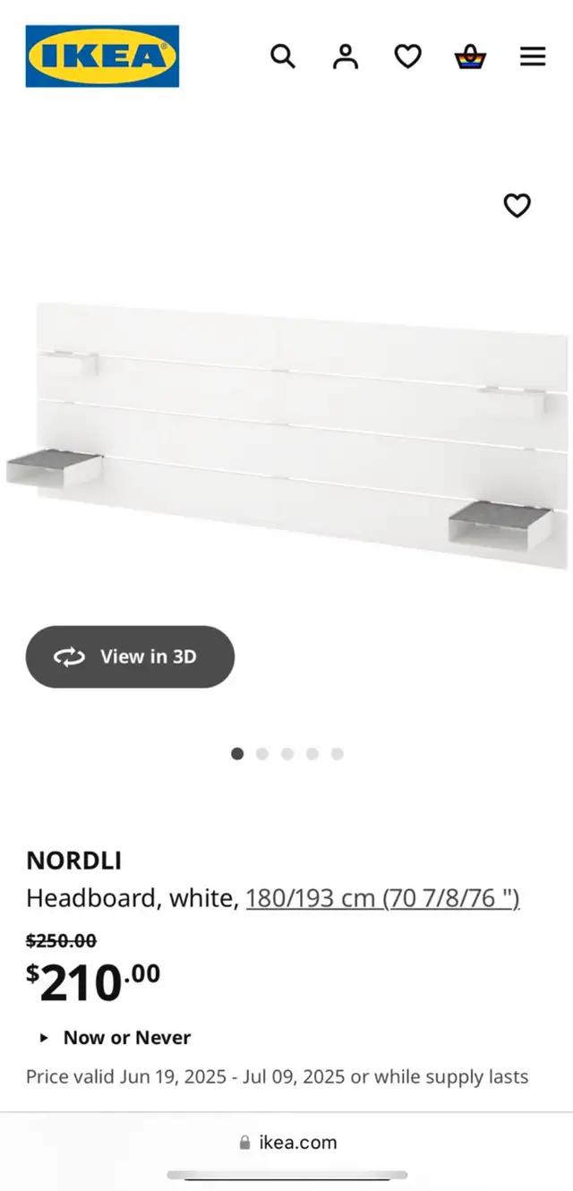 NORDLI IKEA Headboard 63008307673475121