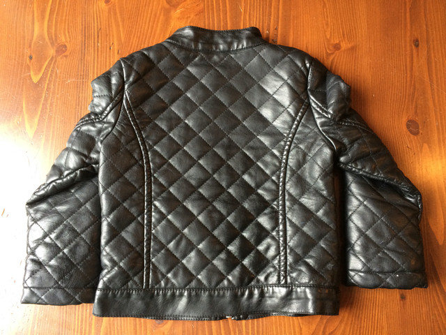 Manteau mi-saison, imitation de cuir, taille : 3 ans dans Vêtements - 3T  à Ville de Montréal - Image 3