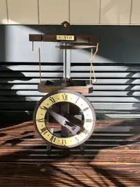 Vintage Flying Pendulum mechanical Table Clock Made in Spain