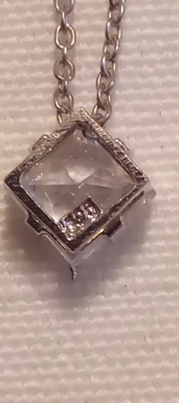 VINTAGE 925 STERLING SILVER NECKLACE, View more