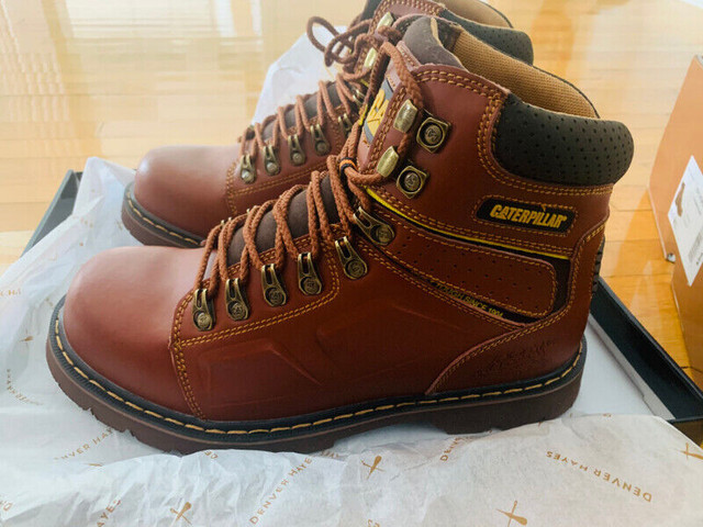 Mens Caterpillar Boots Size:8 - Color:Brown(Brand New Item) in Men's Shoes in Markham / York Region