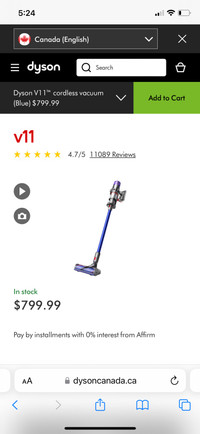 Dyson V11 vacuum