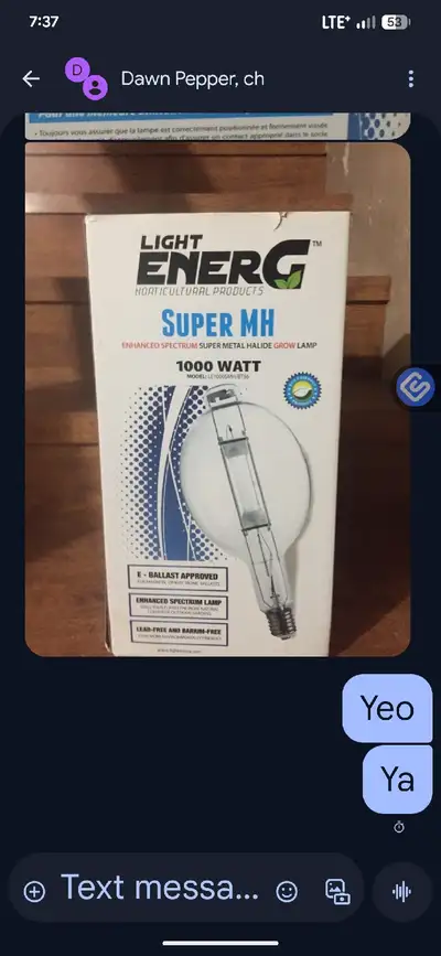 2 Light energG super MH BULBS NEW 1000w, View more
