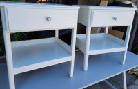 IKEA Nightstand/ Bedside Table  -  white x2