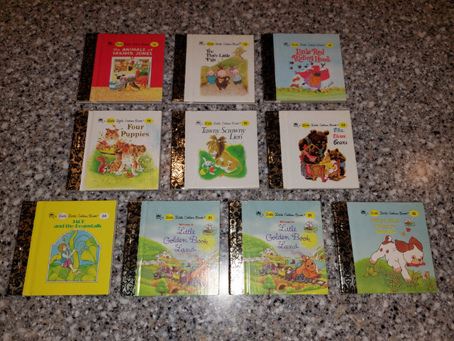 Bundle of 10 Little Little Golden Books (miniature) in Children & Young Adult in Markham / York Region