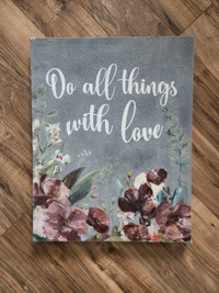 Home decor (wall decor) "Do all things with love"