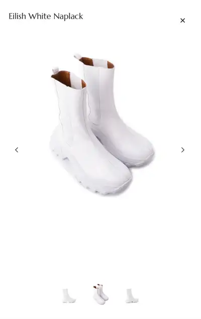 L’intervalle Eilish White Naplack Boots, View more