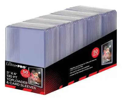 Ultra Pro 3x4 Thick 130pt Toploaders With Sleeves 50 Count New, View more