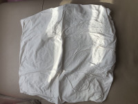 Organic cotton crib sheet thick. Great quality !