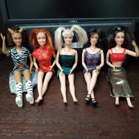 Original Spice Girls Barbie Dolls Complete Set for Sale