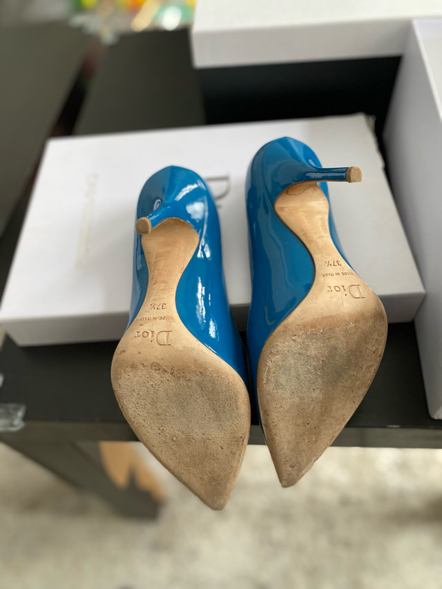 Dior patent blue pumps -  size 37.5 in Women's - Shoes in Kitchener / Waterloo - Image 3