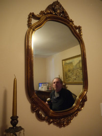 Ornate Vintage Mirror, gold frame
