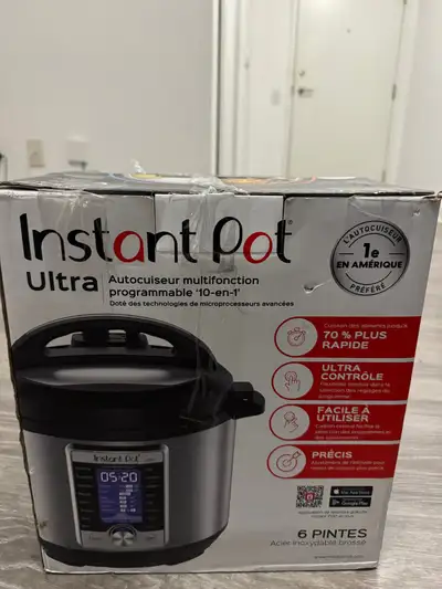 Instant pot ultra 60 - 6 Qt - stainless steel ( Black )