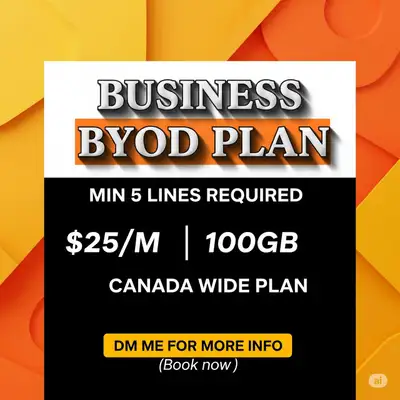 BYOD Bulk Plan – $25/Line for 100GB, View more