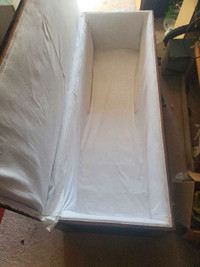 A homemade casket