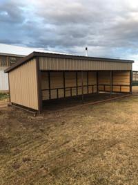 Horse shelters / calf shelters / shelters , barns,garages