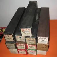 Antique Player Piano Rolls 13EA - In Great Condition For Age -