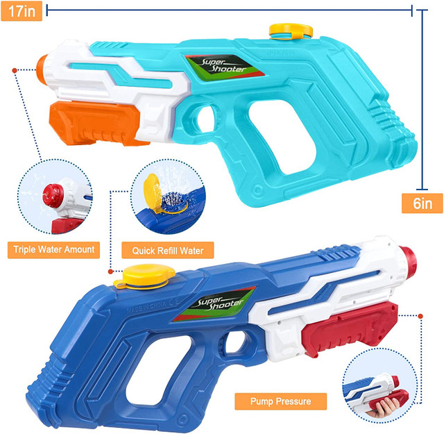 NEW 2 Pack Water Guns for Kids, Squirt Guns Kids Toy 970CC Water in Toys & Games in London - Image 2