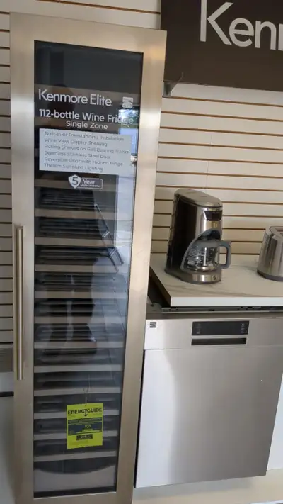 Kenmore 111 bottle dual zone Wine Cooler, View more