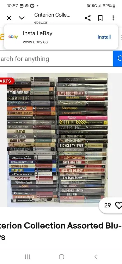 Buying all Criterion Collections &  Eclipse Series Both Blu-ray, View more