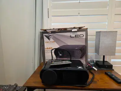 Vector V440 LED Projector + Screen (Used), View more