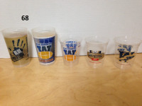 Winnipeg Blue Bombers football collector items cups, raincoat